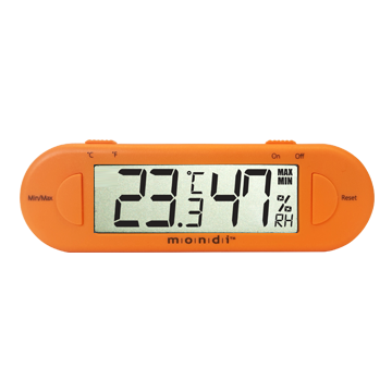 Mini Thermo-Hygrometer Orange