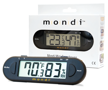 Mondi Mini Greenhouse Thermometer/Hygrometer