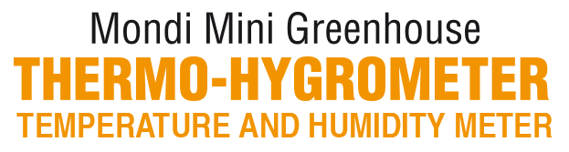 Mondi Mini Greenhouse Thermo/Hygrometer
